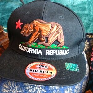 California republic cap Big Bear still has stickers on